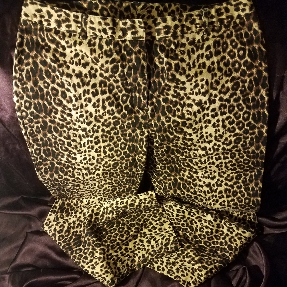 Vintage Blue Leopard Pants Size 13 - Picture 3 of 6